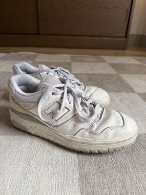 New Balance 550 Off-White Leather Low-Top Sneakers